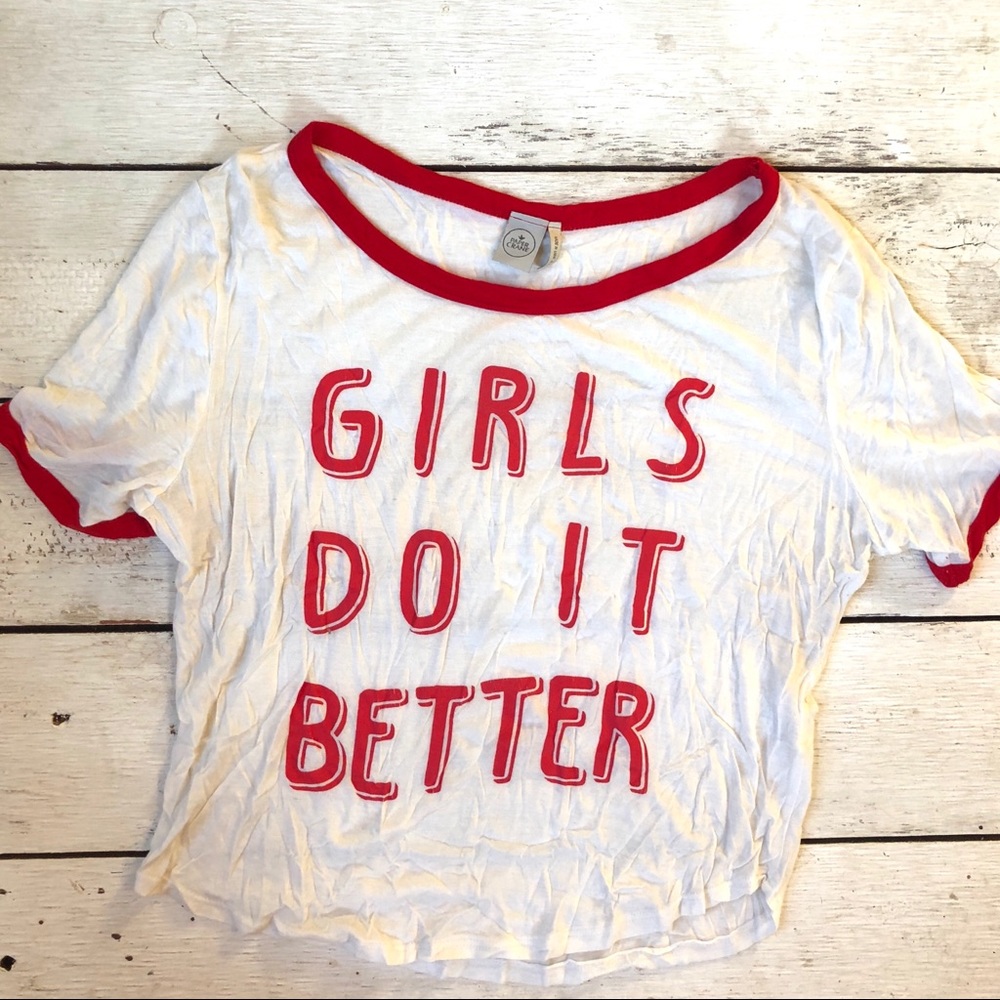 Girls Do It Better Paper Crane Vintage Tee